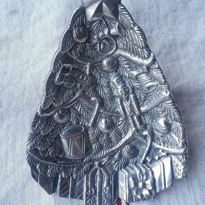 Pewter Christmas Candy Dish